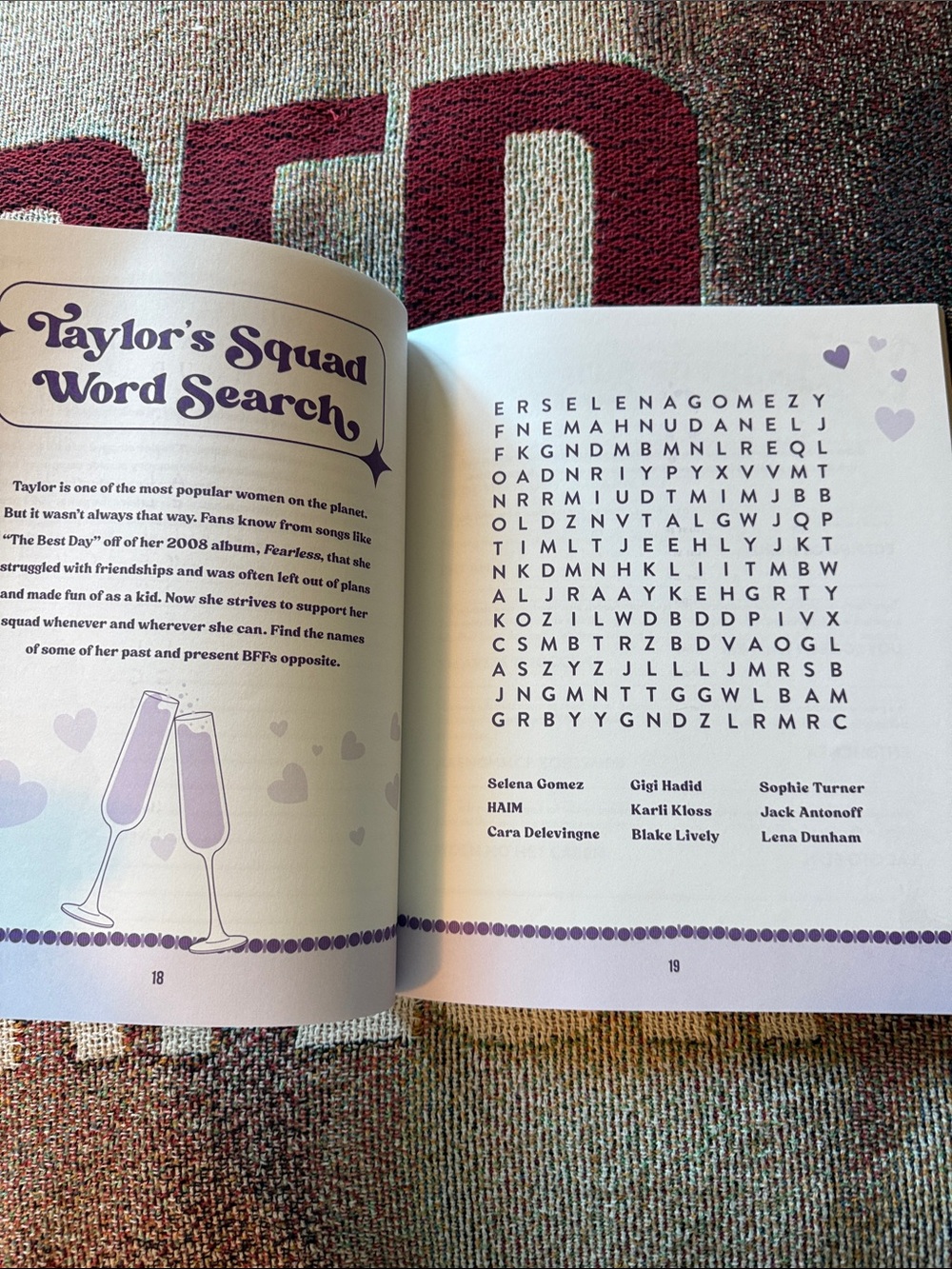 Taylor Swift Activity Book Coloring Crossword Puzzle Games Trivia Swiftie Gift - Picture 6 of 7